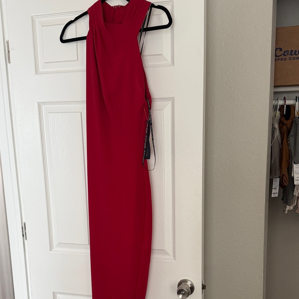Rachel Zoe Vibrant Red Midi Dress